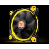 Thermaltake Riing 14 Boitier PC Ventilateur 14 cm Noir, Jaune, Ventilateur de boîtier Noir/Jaune, Ventilateur, 14 cm, 1400 tr/min, 28,1 dB, 51,15 cfm, Noir, Jaune