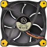 Thermaltake Riing 14 Boitier PC Ventilateur 14 cm Noir, Jaune ventilateur de boîtier Noir, 140 x 140 x 25 mm, Ventilateur, 14 cm, 1400 tr/min, 28,1 dB, 51,15 cfm, Noir, Jaune