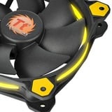 Thermaltake Riing 14 Boitier PC Ventilateur 14 cm Noir, Jaune ventilateur de boîtier Noir, 140 x 140 x 25 mm, Ventilateur, 14 cm, 1400 tr/min, 28,1 dB, 51,15 cfm, Noir, Jaune