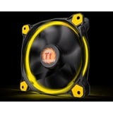 Thermaltake Riing 14 Boitier PC Ventilateur 14 cm Noir, Jaune ventilateur de boîtier Noir, 140 x 140 x 25 mm, Ventilateur, 14 cm, 1400 tr/min, 28,1 dB, 51,15 cfm, Noir, Jaune