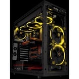 Thermaltake Riing 14 Boitier PC Ventilateur 14 cm Noir, Jaune ventilateur de boîtier Noir, 140 x 140 x 25 mm, Ventilateur, 14 cm, 1400 tr/min, 28,1 dB, 51,15 cfm, Noir, Jaune