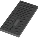 Wera 9823 Insert en mousse pour jeu de douilles Zyklop B 3/8" Bitnuss 1, vide, Dépôt Noir/gris