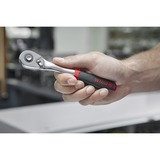 Wiha Cliquet réversible 3/8", bouton-poussoir et verrouillage à billes, Clè dynamométrique Noir/Rouge