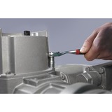 Wiha Cliquet réversible 3/8", bouton-poussoir et verrouillage à billes, Clè dynamométrique Noir/Rouge