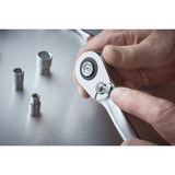 Wiha Cliquet réversible 3/8", bouton-poussoir et verrouillage à billes, Clè dynamométrique Noir/Rouge