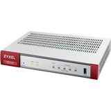 Zyxel USG Flex 100 pare-feux (matériel) 0,9 Gbit/s 0,9 Gbit/s, 0,27 Gbit/s, 42,65 BTU/h, 989810 h, IPSec, SSL/TLS, IKEv2, IPSec, SSL, L2TP/IPSec