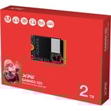 ADATA GAMMIX S55 2 To M.2 PCI Express 4.0 NVMe 3D NAND SSD Noir, 2 To, M.2, 5000 Mo/s