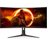AOC G2 CU34G2XP écran plat de PC 86,4 cm (34") 3440 x 1440 pixels UltraWide Quad HD LED Noir, Rouge Moniteur gaming incurvé Noir/rouge, 2x DisplayPort, 2x HDMI, 1x USB-C, 4x USB-A, 180 Hz, 86,4 cm (34"), 3440 x 1440 pixels, UltraWide Quad HD, LED, 5 ms, Noir, Rouge