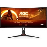 AOC G2 CU34G2XP écran plat de PC 86,4 cm (34") 3440 x 1440 pixels UltraWide Quad HD LED Noir, Rouge Moniteur gaming incurvé Noir/rouge, 2x DisplayPort, 2x HDMI, 1x USB-C, 4x USB-A, 180 Hz, 86,4 cm (34"), 3440 x 1440 pixels, UltraWide Quad HD, LED, 5 ms, Noir, Rouge