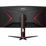 AOC G2 CU34G2XP écran plat de PC 86,4 cm (34") 3440 x 1440 pixels UltraWide Quad HD LED Noir, Rouge Moniteur gaming incurvé Noir/rouge, 2x DisplayPort, 2x HDMI, 1x USB-C, 4x USB-A, 180 Hz, 86,4 cm (34"), 3440 x 1440 pixels, UltraWide Quad HD, LED, 5 ms, Noir, Rouge