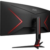 AOC G2 CU34G2XP écran plat de PC 86,4 cm (34") 3440 x 1440 pixels UltraWide Quad HD LED Noir, Rouge Moniteur gaming incurvé Noir/rouge, 2x DisplayPort, 2x HDMI, 1x USB-C, 4x USB-A, 180 Hz, 86,4 cm (34"), 3440 x 1440 pixels, UltraWide Quad HD, LED, 5 ms, Noir, Rouge