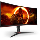 AOC G2 CU34G2XP écran plat de PC 86,4 cm (34") 3440 x 1440 pixels UltraWide Quad HD LED Noir, Rouge Moniteur gaming incurvé  Noir/Rouge, 86,4 cm (34"), 3440 x 1440 pixels, UltraWide Quad HD, LED, 1 ms, Noir, Rouge