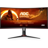 AOC G2 CU34G2XP écran plat de PC 86,4 cm (34") 3440 x 1440 pixels UltraWide Quad HD LED Noir, Rouge Moniteur gaming incurvé  Noir/Rouge, 86,4 cm (34"), 3440 x 1440 pixels, UltraWide Quad HD, LED, 1 ms, Noir, Rouge
