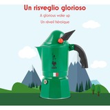 Bialetti Break Alpina, Machine à expresso Vert, 3-kops