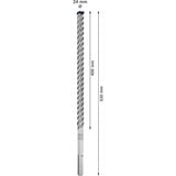 Bosch Expert Foret SDS Max-8X, Perceuse Marteau perforateur, Hammer drill bit, 2,4 cm, 520 mm, Béton, pierre, 40 cm