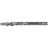 Bosch Lames de scie sauteuse T 144 DP Precision for Wood, Lame de scie Lames de scie sauteuse, Panneau aggloméré, Fibre de bois, Bois tendre, Contreplaqué à base de bois, Acier fin au carbone, Noir, Gris, 4 mm, 5 cm