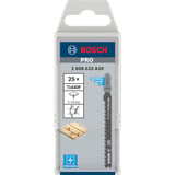Bosch Lames de scie sauteuse T 144 DP Precision for Wood, Lame de scie Lames de scie sauteuse, Panneau aggloméré, Fibre de bois, Bois tendre, Contreplaqué à base de bois, Acier fin au carbone, Noir, Gris, 4 mm, 5 cm