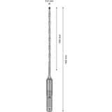 Bosch SDS plus-7X 1 pièce(s), Perceuse Marteau perforateur, 3,5 mm, 165 mm, Brique, Béton, Ciment dur, Pierre naturelle, Grès, pierre, 10 cm, SDS Plus