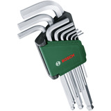 Bosch Set de clés Allen, 9 pièces, Tournevis Vert/Noir