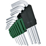 Bosch Set de clés Allen, 9 pièces, Tournevis Vert/Noir
