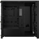 Corsair FRAME 5000D WOOD RS boîtier midi tower Noir/bois | 3x USB-C | Verre Trempé