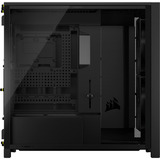 Corsair  boîtier midi tower Noir/bois | 3x USB-C | Window