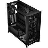 Corsair  boîtier midi tower Noir/bois | 3x USB-C | Window
