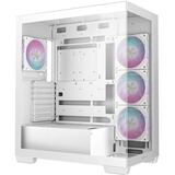 DeepCool CG580 4F boîtier midi tower Blanc | 2x USB-A | 1x USB-C | RGB | Verre Trempé