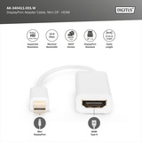 Digitus AK-340411-001-W, Adaptateur Blanc