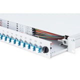 Digitus Boîte de fusion fibre optique, équipée, 6x LC-APC DX, OS2, Boîte de raccordement Gris