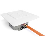 Digitus Prise de données CAT.6A encastrée, blindée, 1x RJ-45 LSA, Boîte de jonction Blanc