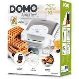 Domo Gaufre Savoureuse XL, Machine à gauffre Blanc/en acier inoxydable