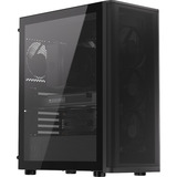 ENDORFY Ventum 400 Air boîtier midi tower Noir | 2x USB-A | 1x USB-C | Verre Trempé