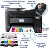 Epson EcoTank ET-3850, Imprimante multifonction Noir, Jet d'encre, Impression couleur, 4800 x 1200 DPI, A4, Impression directe, Noir