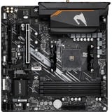 GIGABYTE B550M AORUS ELITE AX Carte mère - Processeurs AMD Ryzen 5000, VRM 5+3 phases, jusqu'à 4733 MHz DDR4, 1xPCIe 4.0 + 1xPCIe 3.0 M.2, Wi-Fi 6E, LAN 1GbE, USB 3.2 Gen 1 carte mère socket AM4 VRM 5+3 phases, jusqu'à 4733 MHz DDR4, 1xPCIe 4.0 + 1xPCIe 3.0 M.2, Wi-Fi 6E, LAN 1GbE, USB 3.2 Gen 1, AMD, Emplacement AM4, AMD Ryzen 3000 Series, AMD Ryzen 4000 Series, AMD Ryzen 5000 Series, Emplacement AM4, DDR4-SDRAM, 128 Go