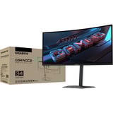 GIGABYTE  34" Moniteur UltraWide gaming incurvé  Noir/gris