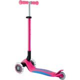 GLOBBER Primo Foldable Plus Lights, Trottinette rose fuchsia/Bleu clair