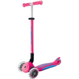 GLOBBER Primo Foldable Plus Lights, Trottinette rose fuchsia/Bleu clair