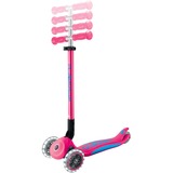 GLOBBER Primo Foldable Plus Lights, Trottinette rose fuchsia/Bleu clair