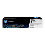 HP Cartouche d'impression LaserJet noire 126A (CE310A), Toner Noir, Noir, Vente au détail