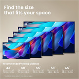 Hisense 55A6S 55" 4K Ultra HD TV LED Noir/gris foncé, 139,7 cm (55"), 3840 x 2160 pixels, DLED, Smart TV, Wifi, Noir
