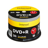 Intenso 4111155 DVD vierge 4,7 Go DVD+R 50 pièce(s), Support vierge DVD DVD+R, 120 mm, Boîte à gâteaux, 50 pièce(s), 4,7 Go