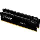 Kingston FURY Kit 16 Go DDR5-6000, Mémoire vive Noir, KF560C30BBK2-16, Fury Beast, XMP