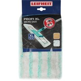 LEIFHEIT Profi Micro Duo Tête de serpillère Turquoise, Blanc, Couverture de l’essuie-glace Blanc/Bleu clair, Tête de serpillère, Turquoise, Blanc, Microfibre, 1 pièce(s)