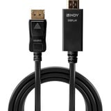 Lindy Câble adaptateur DisplayPort vers HDMI 4K30Hz, 2m Noir, 2m, 2 m, DisplayPort, HDMI Type A (Standard), Mâle, Mâle, Droit