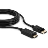Lindy Câble adaptateur DisplayPort vers HDMI 4K30Hz, 2m Noir, 2m, 2 m, DisplayPort, HDMI Type A (Standard), Mâle, Mâle, Droit