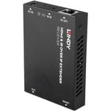 Lindy Récepteur HDMI et IR sur IP, Extension HDMI Noir