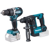 Makita Akku-Kombo-Kit DLX2278, Marteau piqueur Bleu/Noir