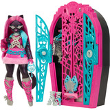 Mattel Skulltimate Secrets – Coffret Monstrueux Secrets Catty Noir, Poupée Poupée mannequin, Femelle, 4 an(s), Garçon/Fille, 321,5 mm, 700 g
