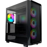 Montech  boîtier midi tower Noir | 2x USB-A | 1x USB-C | RGB | Window